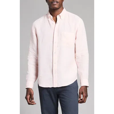 Billy Reid Tuscumbia Linen Button-down Shirt In Pink