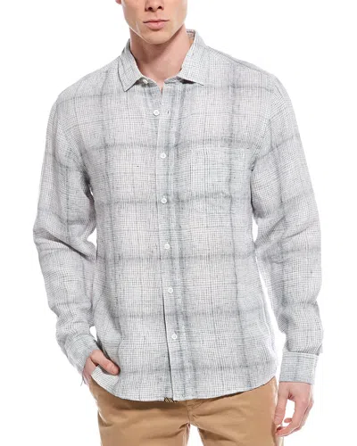 Billy Reid Tuscumbia Linen Shirt In Blue