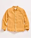 Billy Reid Tuscumbia Linen Shirt Button-down In Gold