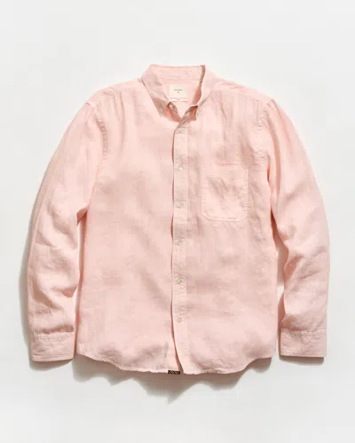 Billy Reid Tuscumbia Linen Shirt Button Down In Pink