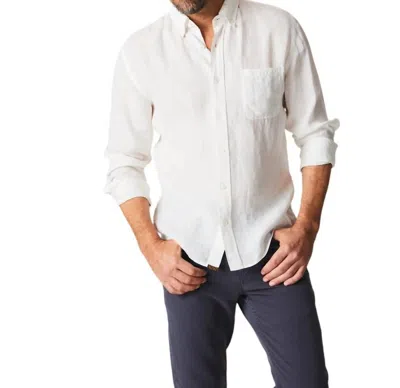 Billy Reid Tuscumbia Linen Shirt Button Down Shirt In White