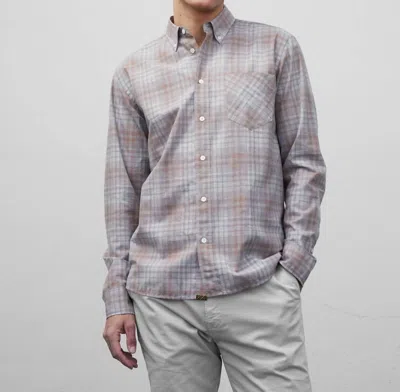 Billy Reid Tuscumbia Shirt In Grey/tan In Multi