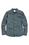 Billy Reid Tuscumbia Sport Shirt In Deep Teal/multi