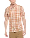 Billy Reid Tuscumbia Standard Fit Shirt In Orange
