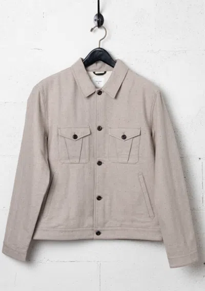 Billy Reid Tweed Members Jacket In Pumice