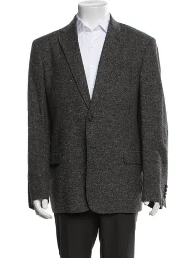 Pre-owned Billy Reid Tweed Pattern Blazer In Grey