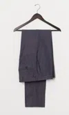 Billy Reid Twill Flat Front Trouser - Indigo In Indigo