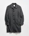 Billy Reid Ronan Wool Twill Topcoat In Gray