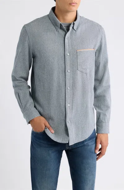 Billy Reid Twisted Msl Button-up Shirt In Blue