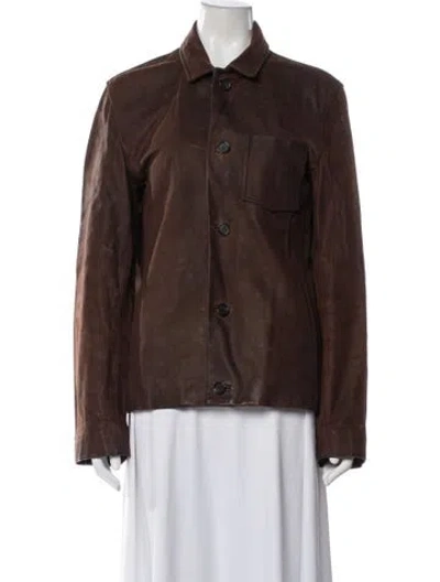 Pre-owned Billy Reid Utility Jacket In Brown