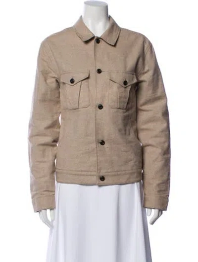 Pre-owned Billy Reid Utility Jacket In Neutral