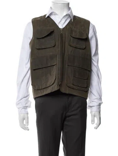 Pre-owned Billy Reid Vest In Green
