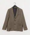 Billy Reid Virgin Wool Herringbone Walton Jacket In Light Brown