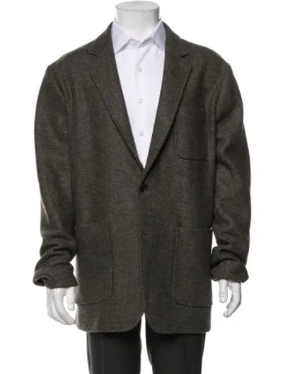 Pre-owned Billy Reid Virgin Wool Jacket In Green