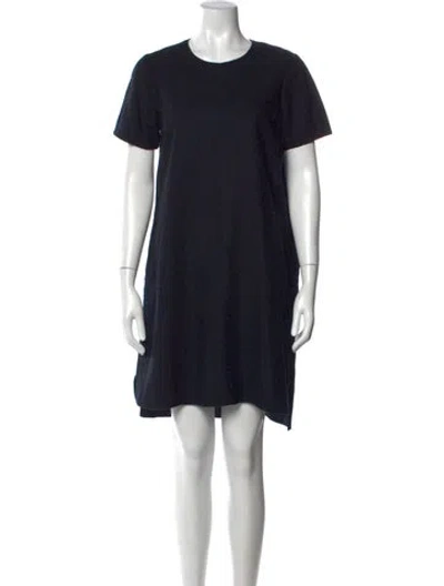 Pre-owned Billy Reid Virgin Wool Knee-length Dress In Blue