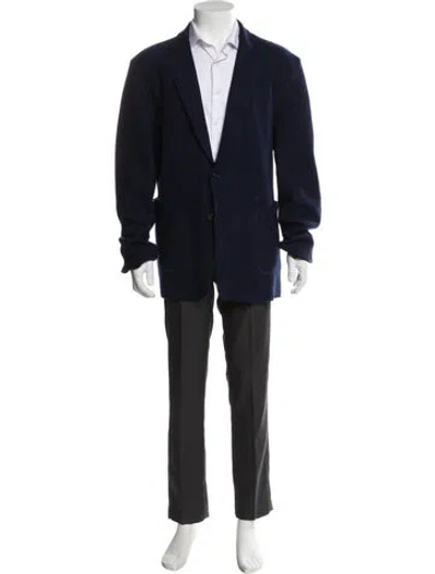 Pre-owned Billy Reid Virgin Wool Overcoat In Gray