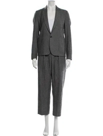 Pre-owned Billy Reid Virgin Wool Pantsuit In Gray