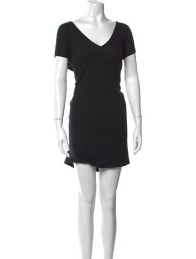 Pre-owned Billy Reid V-neck Mini Dress In Blue