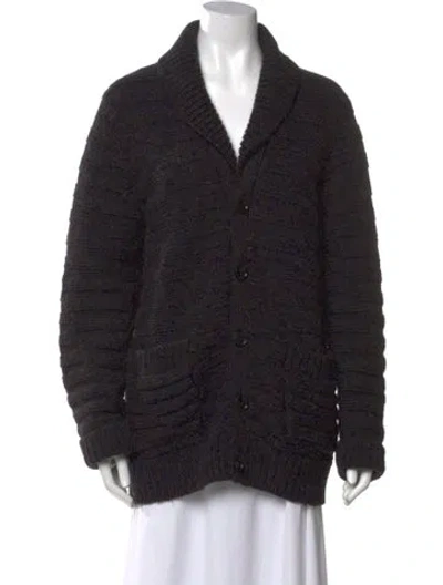 Pre-owned Billy Reid V-neck Sweater In Black