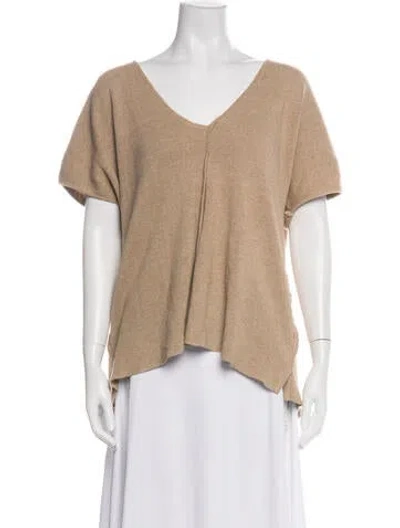 Pre-owned Billy Reid V-neck Sweater In Neutral