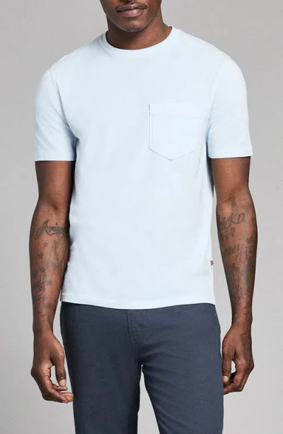 Billy Reid Washed Organic Cotton Pocket T-shirt In Blue
