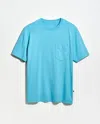 Billy Reid Washed Tee In Blue