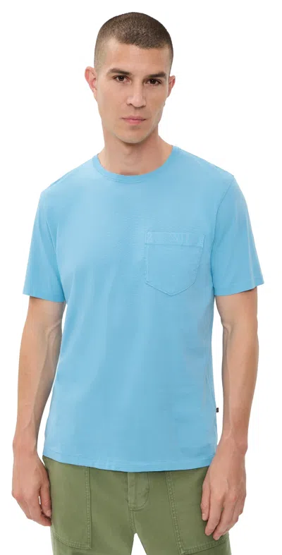Billy Reid Washed Tee Delphinium Blue