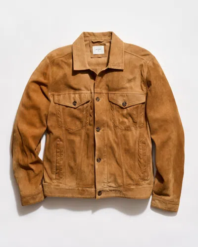 Billy Reid Waxed Suede Tupelo Trucker Jacket