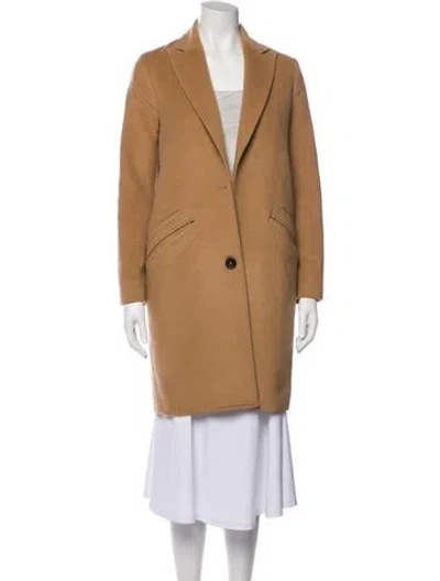 Pre-owned Billy Reid Wool Coat In Brown