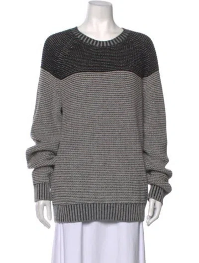 Pre-owned Billy Reid Wool Colorblock Pattern Sweater In Multicolor