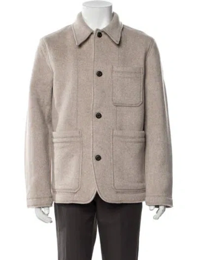 Pre-owned Billy Reid Wool Jacket W/ Tags In Neutrals
