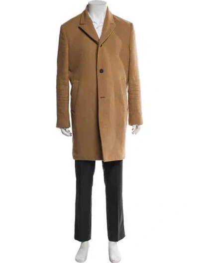 Pre-owned Billy Reid Wool Overcoat In Brown