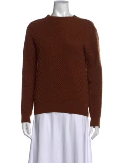 Pre-owned Billy Reid Wool Patterned Sweater In Brown
