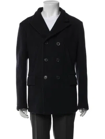 Pre-owned Billy Reid Wool Peacoat In Black