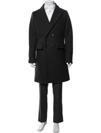 Pre-owned Billy Reid Wool Peacoat In Black