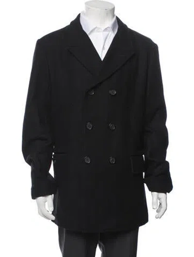 Pre-owned Billy Reid Wool Peacoat In Black