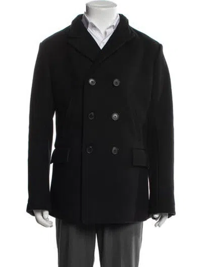 Pre-owned Billy Reid Wool Peacoat In Black