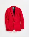 Billy Reid Wool Peak Lapel One Button Blazer In Red