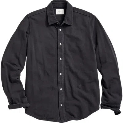 BILLY REID BILLY REID YELLOWHAMMER COTTON & LINEN KNIT BUTTON-UP SHIRT