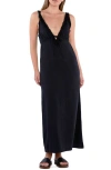 Billy T Amanda Lace Accent Sleeveless Maxi Dress In Black