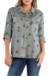 Billy T Big Army Star Button-up Shirt In Big Army Star