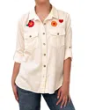 Billy T Birds Of A Feather Denim Shirt In Neutral