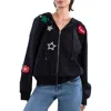 Billy T Birds Of A Feather Embroidered Zip-up Graphic Hoodie