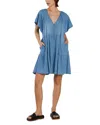 Billy T Butterfly Mini Dress In Denim