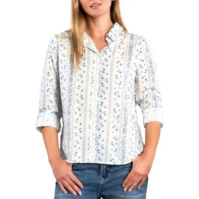 Billy T Cotton Blend Button-up Shirt In White