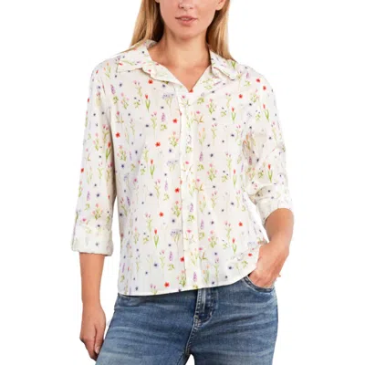 Billy T Cotton Blend Button-up Shirt In White