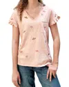 Billy T Cowboy Hat & Horseshoe Embroidered Tee In Pink