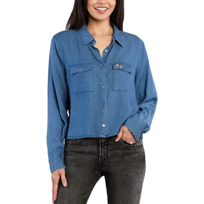 Billy T Darling Embroidered Denim Shirt In Blue