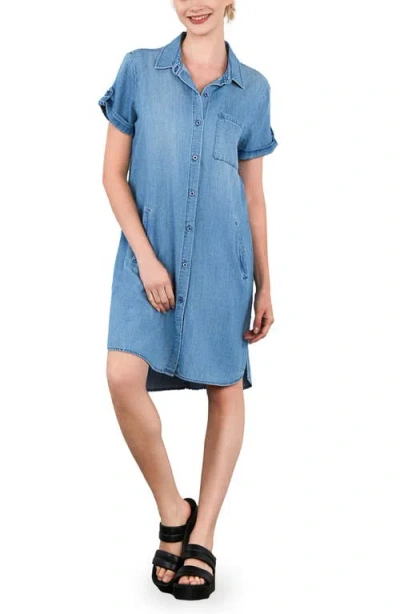 Billy T Denim Shirtdress In Blue