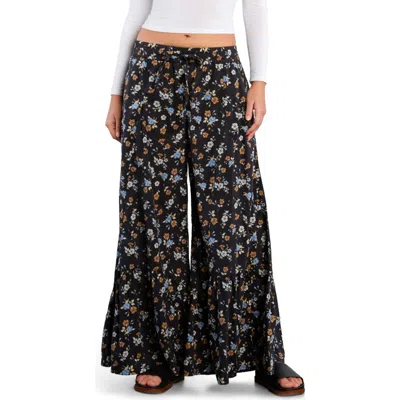 Billy T Drawstring Waist Tiered Pants In Multi